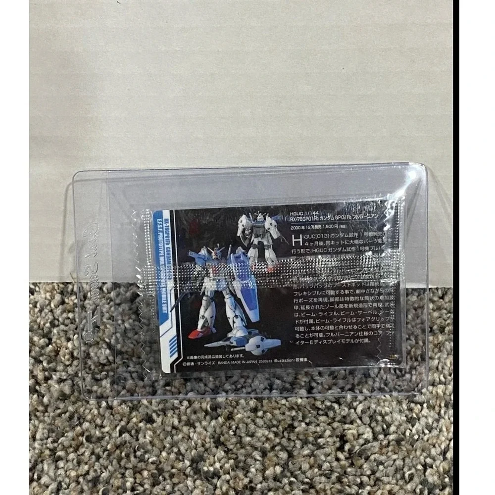 Bandai Gundam Trading Card Unisex RX-78GP01Fb Blue OS Excellent